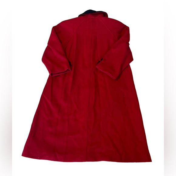 Vintage Appleseed Petite  Gorgeous Long  A-line Wool  Red Coat size 6 - Picture 3 of 14